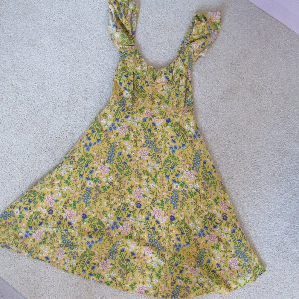 Old Navy Yellow Floral Dress, Never Worn